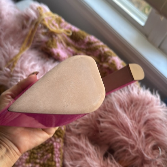 New Valentino Garavani Tan-Go Platform Pump Pink Patent Leather Sz 38.5 / 8.5 US - Picture 14 of 16